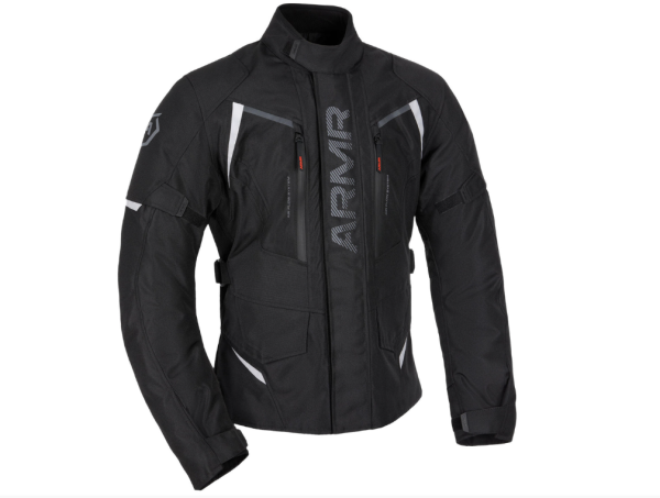 Motorrad-Textiljacke "Kiso 4.0" - ARMR - wasserdicht - schwarz